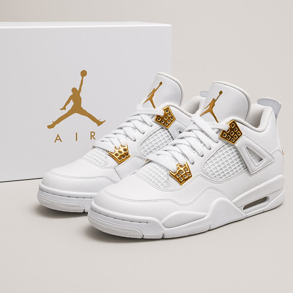 🔥Air Jordan 4 "Metallic Gold"
