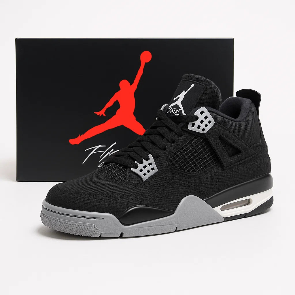 🔥 "Jordan 4 Retro SE Black Canvas"