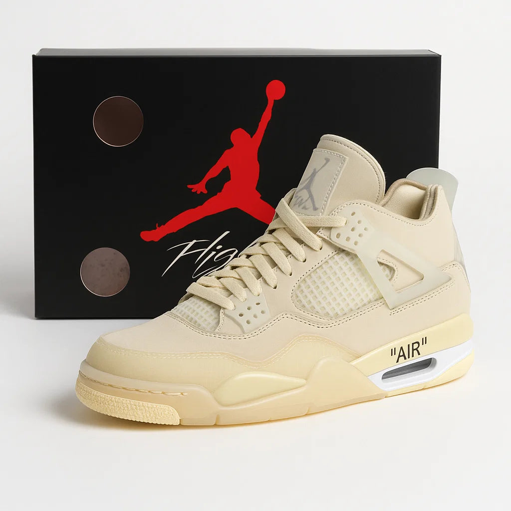 🔥 "Jordan 4 Retro Off-White Sail"